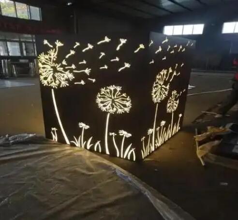 瓜州耐候钢灯箱